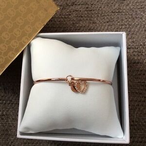 Authentic Michael Kors Logo Heart Bracelet NWT